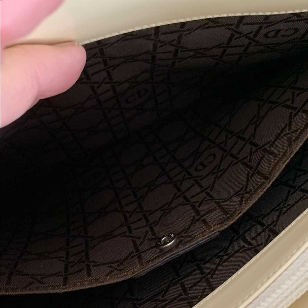 Dior Ivory Quilted Tote with Charm - Picture 5 of 8